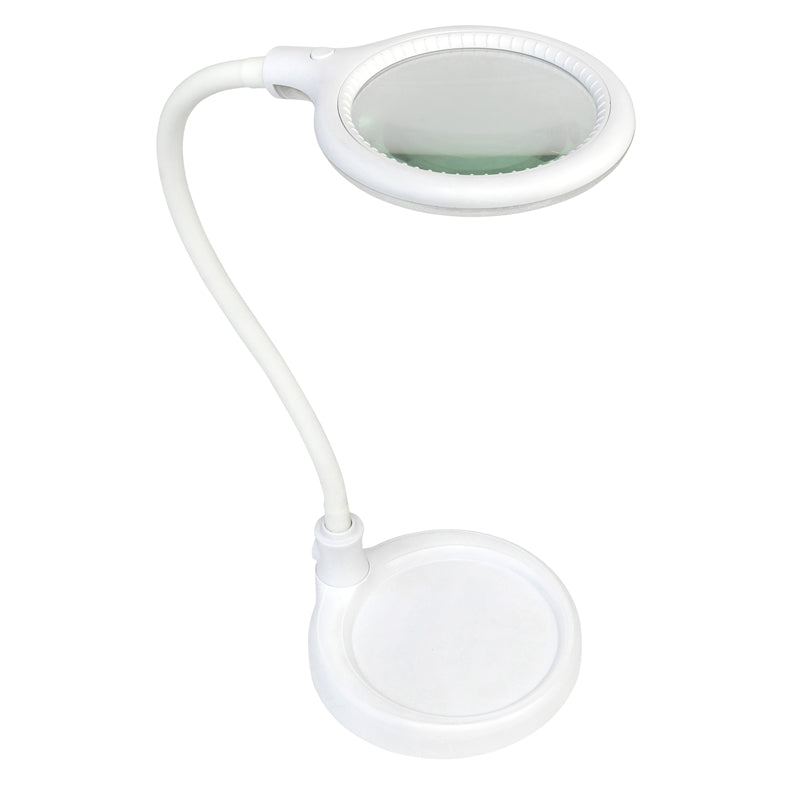 Brilliant 6W White Magoo Magnifier Clamp And Desk Lamp