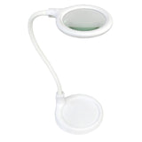 Brilliant 6W White Magoo Magnifier Clamp And Desk Lamp