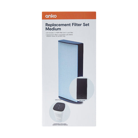 Anko HEPA Replacement Filter Set - Medium / KJ300GR-G1E2 - TheITmart