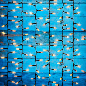 Lytworx Warm White 400 LED Solar Cluster Curtain Lights