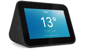 Lenovo Smart Clock with the Google Assistant - Black Fabric