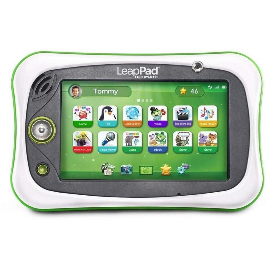 LeapFrog LeapPad Ultimate Bundle Kids Safe Learning Tablet - Green / Pink - TheITmart