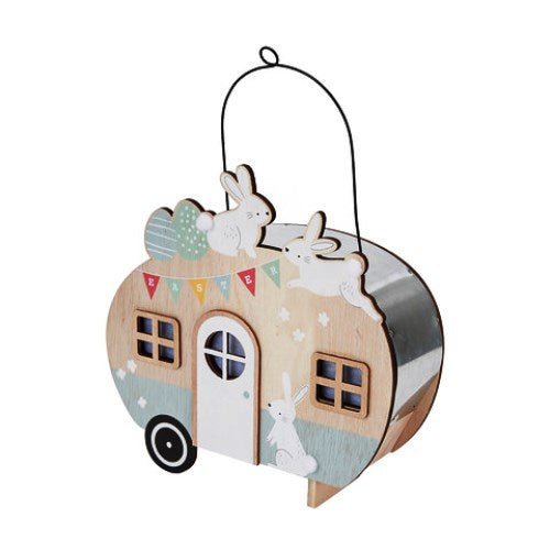 Easter Decoration Light-Up Caravan - Warm White LED