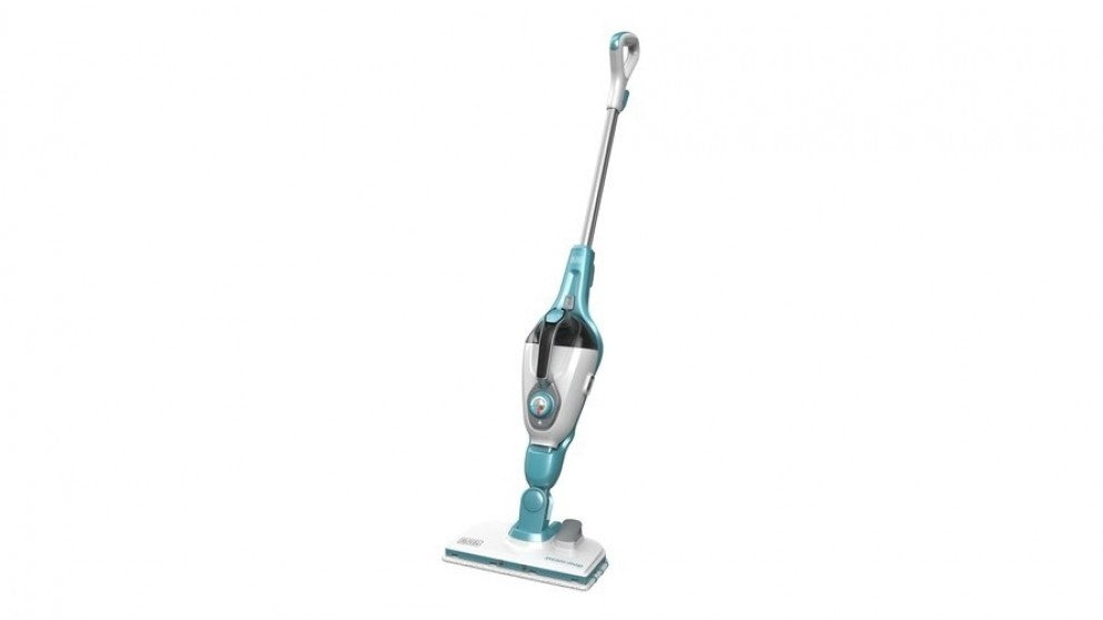 BLACK+DECKER 15-in-1 Steam Mop with SteaMitt /  White & Blue