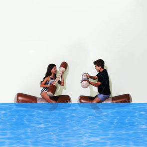 Inflatable Pool Battle Pole Set - Brown