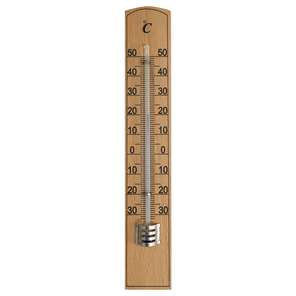 Aqua Systems 20cm Wooden Wall Thermometer