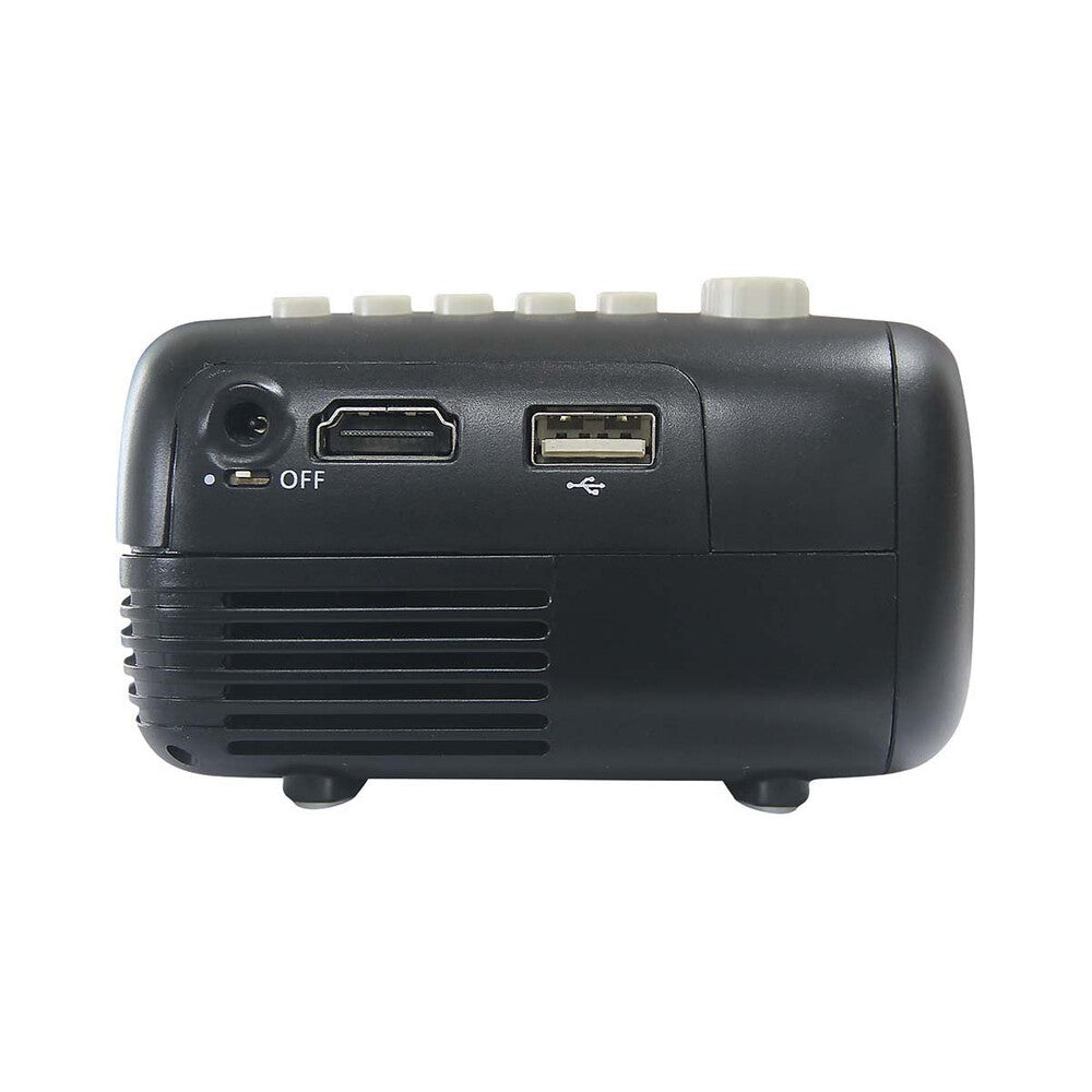 Mini Led Projector Kit Screen and Speaker Pack LED Rechargeable Projector