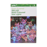 Anko Solar Powered 11.9m 150 LED Multi-Coloured Star Lights - TheITmart