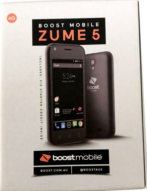 Boost Mobile ZUME 5 4G Smart Phone Locked to Boost & Telstra - Black