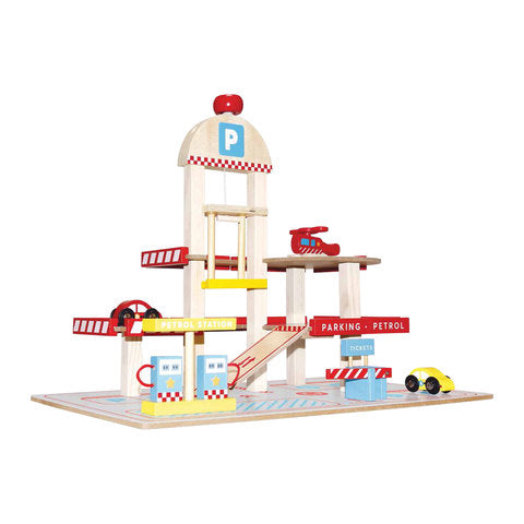 Wooden Garage Playset / Ages 3+ Years