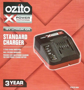 Ozito Power X Change 18V Lithium Battery Standard Charger Charge Indicator Mount
