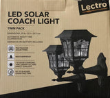 Lectro LED Solar Coach Light / Black - TheITmart