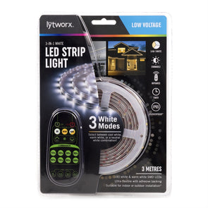 Lytworx 3m 3-in-1 LED Strip Light LED/  Low Voltage / Dimmable Function