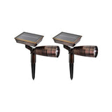 Luxzone 15cm 100 Lumens Brushed Bronze LED Solar Spotlight - TheITmart