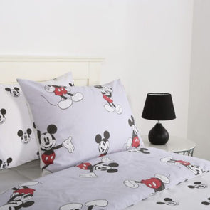 Mickey Mouse Quilt Cover Set - Single Bed/Exclusive Mickey Design/ Soft Hand Feel