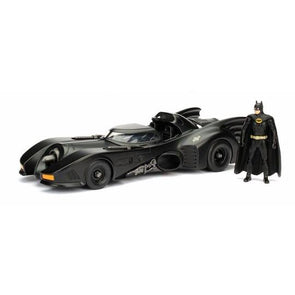 Batman 1989 - Batmobile 1:24 with Batman Vehicle Replica/JAD98260 - TheITmart