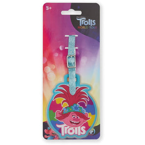 Trolls Luggage Bag Tag - Pink/Suitable for Ages 3+ Years