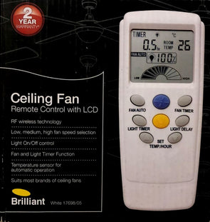 Brilliant Ceiling Fan Remote Control with LCD