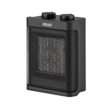 Arlec 1500W Black Portable Ceramic Fan Heater / 2 Power Settings/ Overheat Protection - TheITmart
