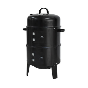 Jumbuck 3 In 1 Barrel Charcoal Smoker - Black / Ideal for outdoor BBQ