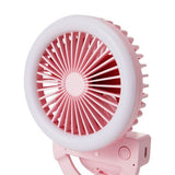 Anko USB Powered LED Ring Light with Fan- Pink / 180 Adjustable Head/ 3 Fan Speeds