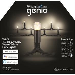 Mirabella Genio Wi-Fi  Low Voltage 150 Heavy Duty Warm White LED Fairy Lights