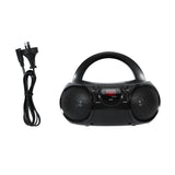 Anko Black CD Boombox with AM/FM Stereo Radio/Top Loading Design - TheITmart