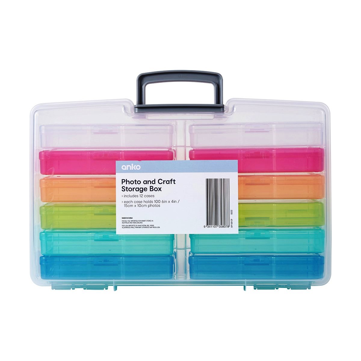 Anko Photo and Craft Storage Box / Includes 12 Boxes