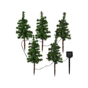 Click Festive Solar LED Stake Tree Branch - Pack of 5