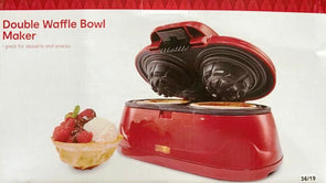 Double Waffle Bowl Maker 1200W Top-Notch Quality