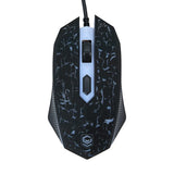 4-in-1 Gaming Combo Pack with LED lights - Black /USB Powered/Remote Control