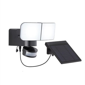 Arlec 900 Lumen Solar Movement Activated Floodlight Weather Resistant - Black