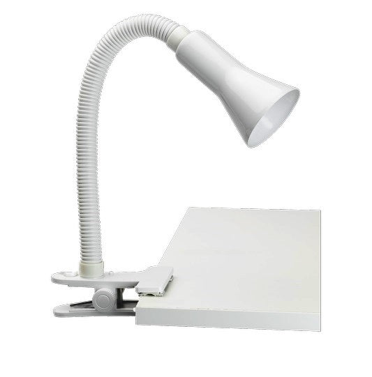 Brilliant Lighting Metal Vito Clamp Lamp - Black/White
