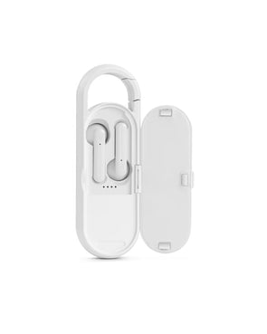 True Wireless Portable Speaker & Earbuds - White