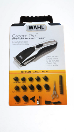 WAHL Groom Pro Cord-Cordless Haircutting Kit - 20 Pieces