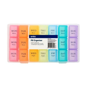 Multicolour Pill Organiser/ Ideal for daily use