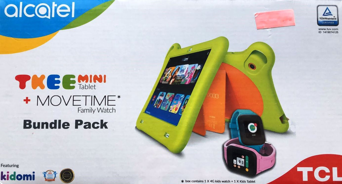 Alcatel TKEE Mini Tablet + MOVETIME Family Watch Bunfle Pack - TheITmart