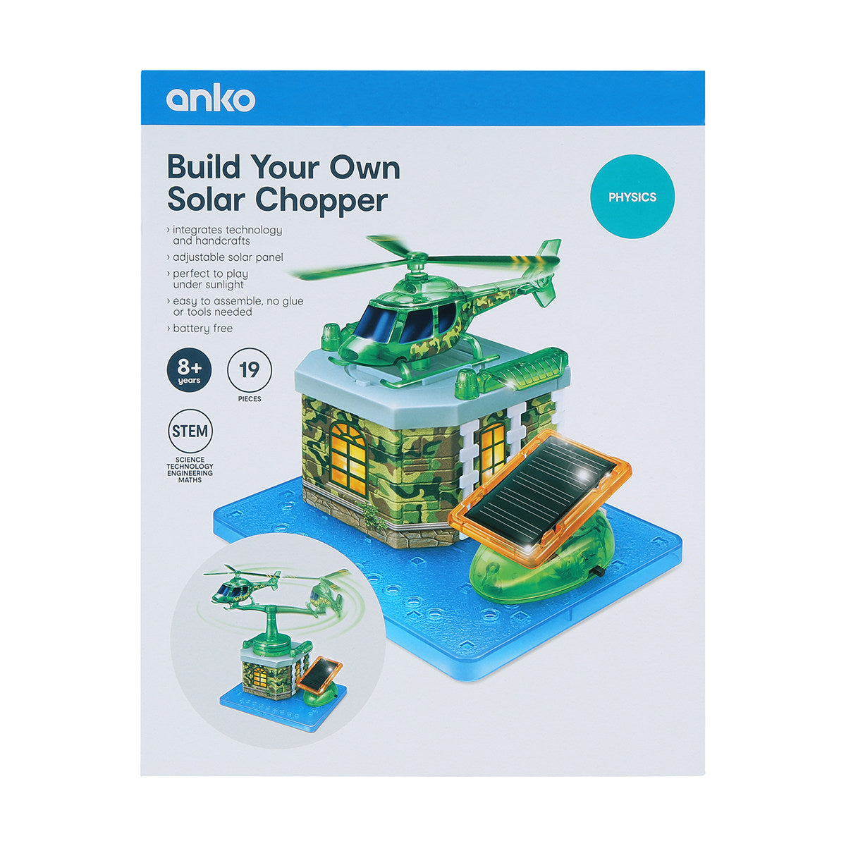 Anko Build Your Own Solar Chopper for Ages 8+ Years