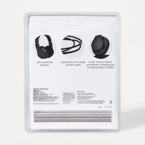Bluetooth Headphones - Black