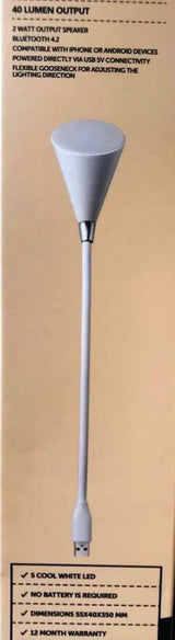 CLICK LED LIGHT WITH BLUETOOTH SPEAKER - TheITmart