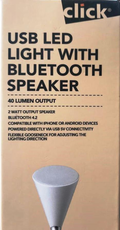 CLICK LED LIGHT WITH BLUETOOTH SPEAKER