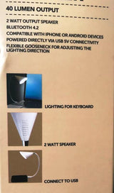 CLICK LED LIGHT WITH BLUETOOTH SPEAKER - TheITmart