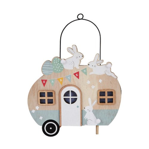 Easter Decoration Light-Up Caravan - Warm White LED