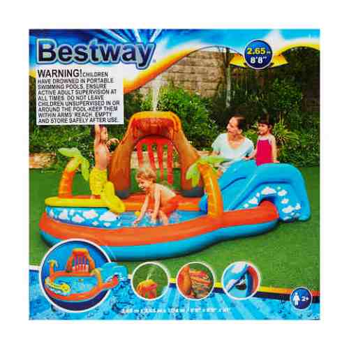 Bestway Inflated Lava Lagoon Pool / Suitable for 2+ Years - TheITmart