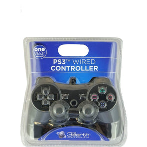 3rd Earth Playstation 3 Wired Controller-Black