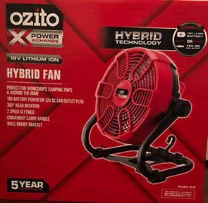 Ozito PXC Power X Chance 18V Hybrid Fan - Skin Only