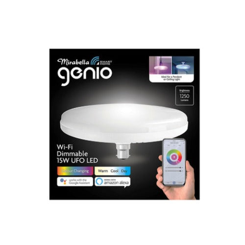 Mirabella Genio Smart Home Wi-Fi Dimmable 15W UFO LED Light - TheITmart