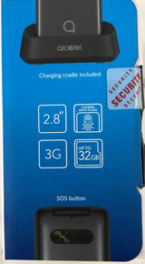 Alcatel 3G 3026 Locked to Voda Phone - Black / Remain Safe