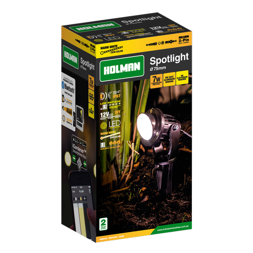 Holman 75mm Warm White Spotlight / Bluetooth Controlled/ DIY Friendly