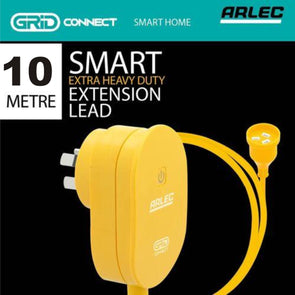 Arlec 10m 10A 1.0mm Heavy Duty Extension Lead - Yellow